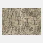 Antiek  Nautisch Inpakpapier Vel (Voorkant)