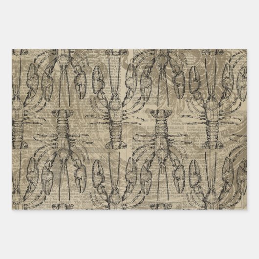 Antiek  Nautisch Inpakpapier Vel (Voorkant)