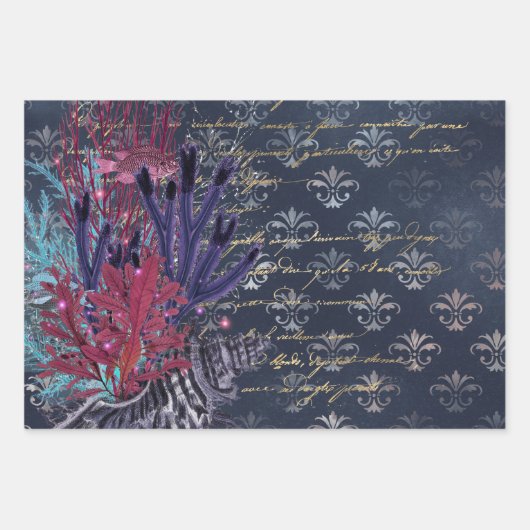 Antiek  Nautisch Inpakpapier Vel (Voorkant 3)