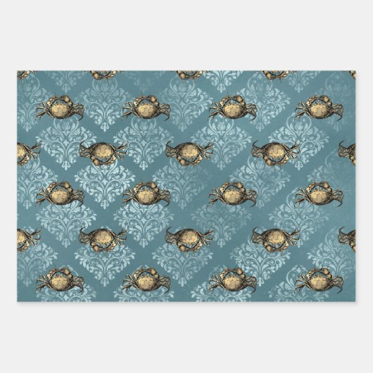 Antiek Nautisch Inpakpapier Vel (Voorkant 2)