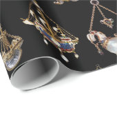 ANTIEK NAUTISCHE HANGERS, JUWELEN ,EDELSTENEN, PAR CADEAUPAPIER (Rol Hoek)