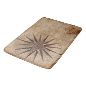 Antiek nautische kompaskaart badmat (Gekanteld)
