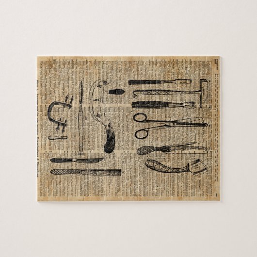 Antiek Necropsiekits, Zombie Apoalypse,  kunst Legpuzzel (Horizontaal)