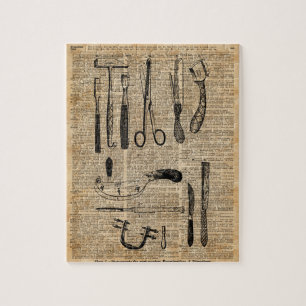 Antiek Necropsiekits, Zombie Apoalypse,  kunst Legpuzzel