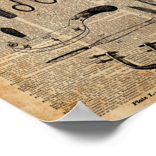 Antiek Necropsiekits, Zombie Apoalypse,  kunst Poster (Hoek)