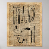 Antiek Necropsiekits, Zombie Apoalypse,  kunst Poster (Voorkant)