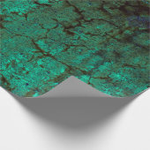 Antiek Neon Green Grunge Texture Cadeaupapier (Hoek)