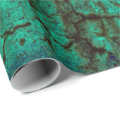 Antiek Neon Green Grunge Texture Cadeaupapier (Rol Hoek)