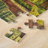 Antiek New York City Bird's Eye Uitzicht Map Legpuzzel (Zijkant)