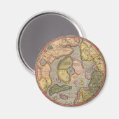 Antiek Noordpool kaart Magneet (Voorkant / Achterkant)