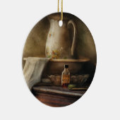 Antiek - Nostalgie - de waterpitcher Keramisch Ornament (Rechts)