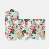 Antiek nostalgisch Redouté Rozen Patroonmunt Bedankdoosjes (Uitgevouwen)