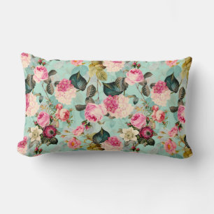 Antiek nostalgisch Redouté Rozen Patroonmunt Kussen