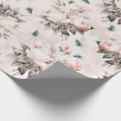 Antiek Nostalgische Redouté-Rozen Bloemkokers Cadeaupapier (Hoek)