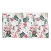 Antiek nostalgische Rozen van Redouté Patroonroze Kussensloop (Achterkant)