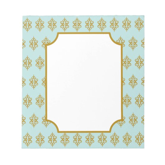 Antiek Notitieblok Aqua Lace (Voorkant)