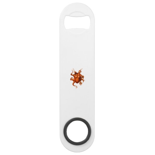 Antiek Octopus Illustratie Speed Flessenopener (Voorkant)