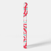 Antiek Octopus op koraal en Aqua Chevrons Case-Mate iPhone Case (Achterkant / Rechts)