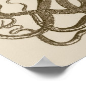 Antiek Octopus Poster (Hoek)