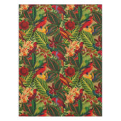 Antiek Oerwoud Tropische Parrots Tafelkleed (Voorkant)