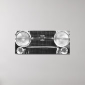Antiek Old Timer Cadillac koplampen Canvas Afdruk (Voorkant)