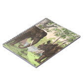 Antiek olifant Rijn in Oerwoud Afdrukken Notitieboek (Linkerzijde)