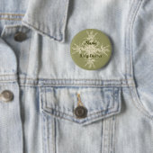 Antiek olijventeelt ronde button 5,7 cm (In situ)