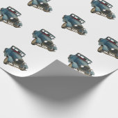 Antiek omlooppapier voor auto's cadeaupapier (Hoek)