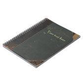 Antiek omslag van het boekenboekje van de retro, m notitieboek (Linkerzijde)