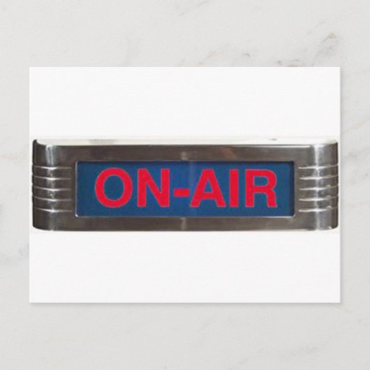 Antiek on-air-signalisatie of on-the-air-uitzendin briefkaart (Voorkant)