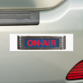 Antiek on-air-signalisatie of on-the-air-uitzendin bumpersticker (Op auto)