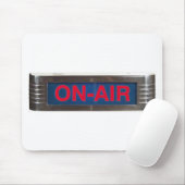 Antiek on-air-signalisatie of on-the-air-uitzendin muismat (Met muis)