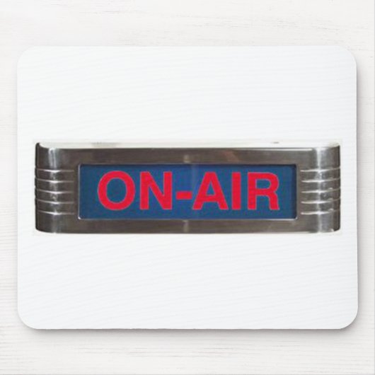 Antiek on-air-signalisatie of on-the-air-uitzendin muismat (Voorkant)