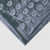  Antiek - ongelijkgrijze schrijfmachine - lospagin Tissuepapier (Detail)