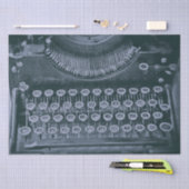  Antiek - ongelijkgrijze schrijfmachine - lospagin Tissuepapier (Craft)