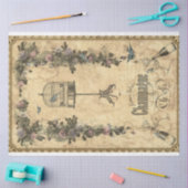 Antiek ontkoppeling van champagne en films tissuepapier (Craft)