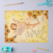 Antiek ontkoppeling van Cherub Keulen Tissuepapier (Craft)