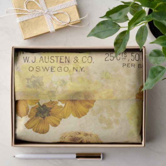 Antiek ontkoppeling van Cherub Keulen Tissuepapier (Geschenk)