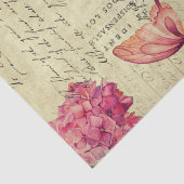 Antiek ontkoppeling van Floral Ephemera Tissuepapier (Detail)