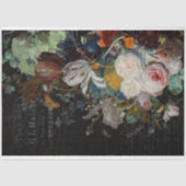 Antiek ontkoppeling van het leven van Floral Tissuepapier (Voorkant)