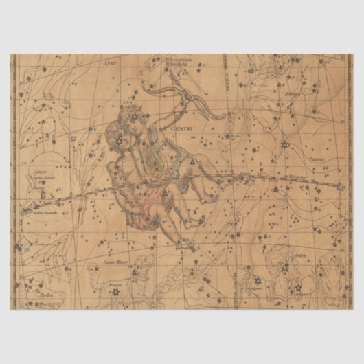 Antiek ontwerp van de Galaxy Kaart Reeks 1 Tissuepapier (Voorkant)