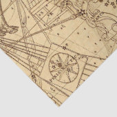 Antiek ontwerp van de Galaxy Kaart Reeks 2 Tissuepapier (Detail)