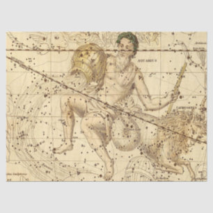 Antiek ontwerp van de Galaxy Map 7 Tissuepapier