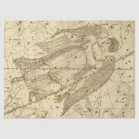 Antiek ontwerp van de Galaxy Map-reeks 9 Tissuepapier (Voorkant)