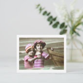 Antiek ontwerp van het Franse Briefkaart (Staand voorkant)