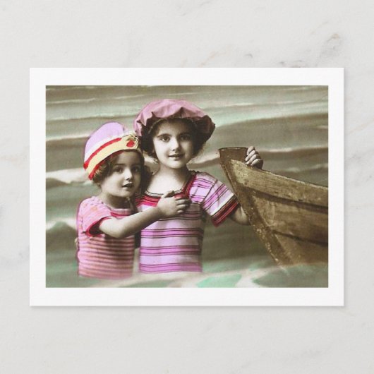 Antiek ontwerp van het Franse Briefkaart (Voorkant)