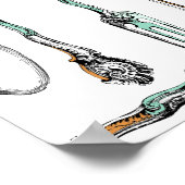 Antiek ontwerp van zilverwerk poster (Hoek)