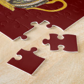 Antiek ontwerp voor theebeker legpuzzel (Zijkant)