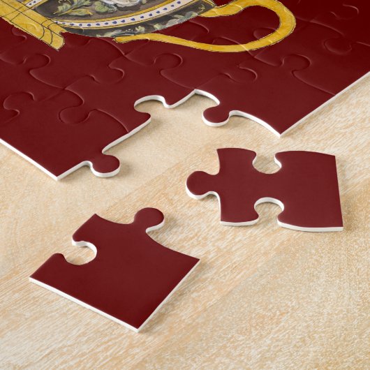 Antiek ontwerp voor theebeker legpuzzel (Zijkant)