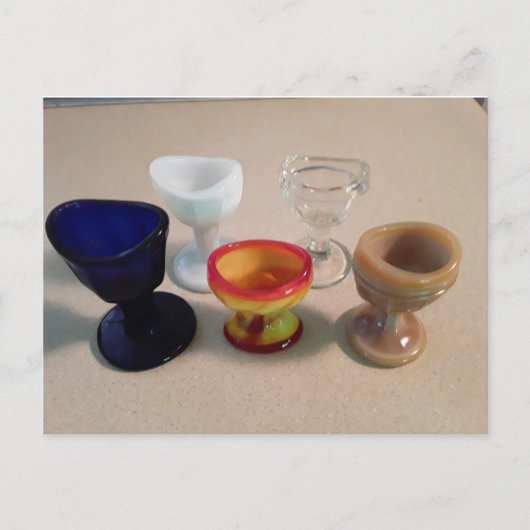 antiek Oogwas met oud flesje Briefkaart (Voorkant)